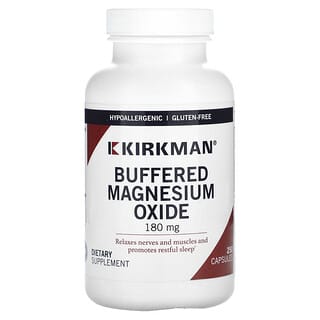 Kirkman Labs, Oxyde de magnésium tamponné, 180 mg, 250 capsules