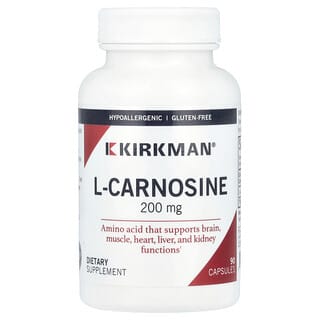 Kirkman Labs, L-Carnosina, 200 mg, 90 Cápsulas
