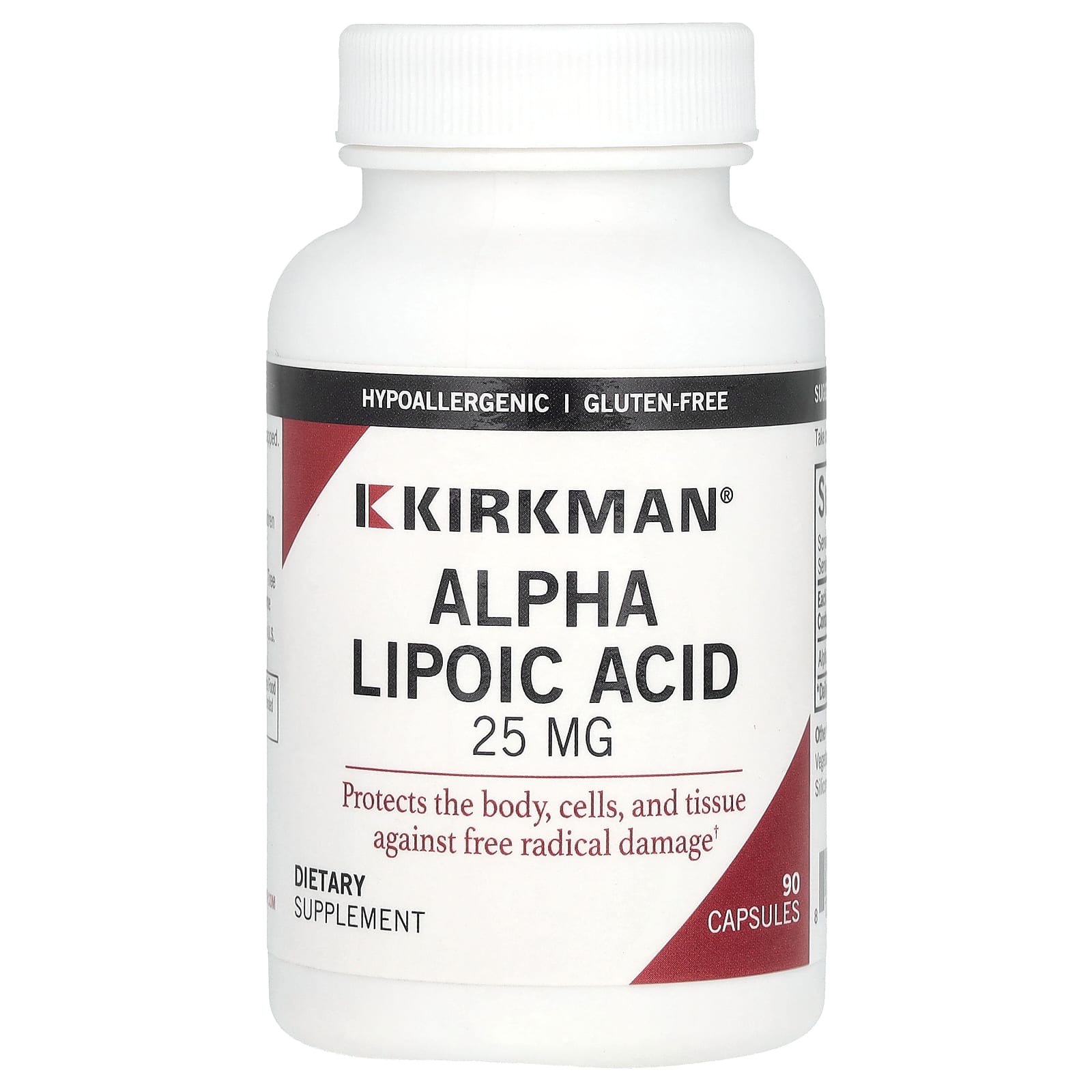 Alpha Lipoic Acid, 25 mg, 90 Capsules