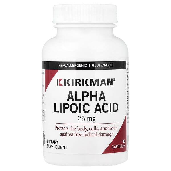 Kirkman Labs, Alpha Lipoic Acid, 25 mg, 90 Capsules — product photo 1