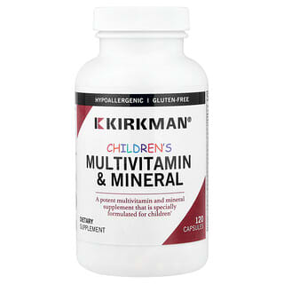 Kirkman Labs, Балаларға арналған мультивитаминді минералдар қоспасы, 120 капсула