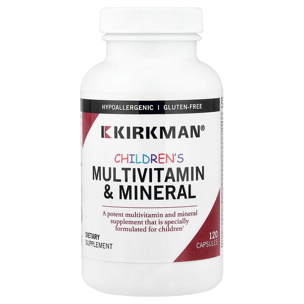 Kirkman Labs, Children's Multivitamin & Mineral, 120 Capsules — product photo 1