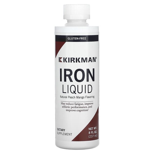 Iron Liquid, Natural Peach Mango, 8 fl oz (237 ml)
