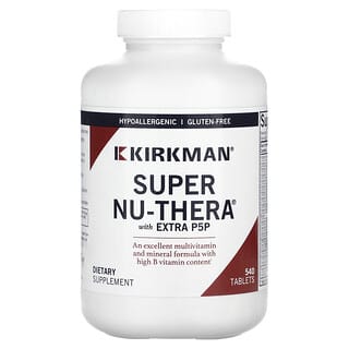 Kirkman Labs, P-5-P 25 mg配合 Super Nu-Thera® カプレット, 540 錠