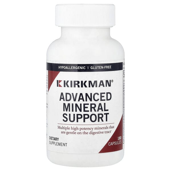 Kirkman Labs, 어드밴스드 미네랄 서포트, 캡슐 180정