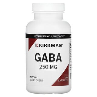 Kirkman Labs, GABA, 250 mg, 150 Capsules