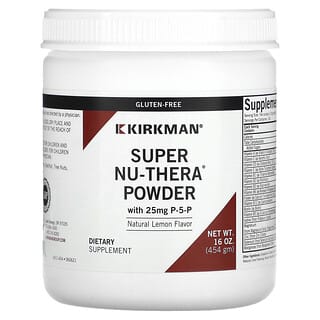 Kirkman Labs‏, Super Nu-Thera Powder with P-5-P, Natural Lemon, 16 oz (454 gm)
