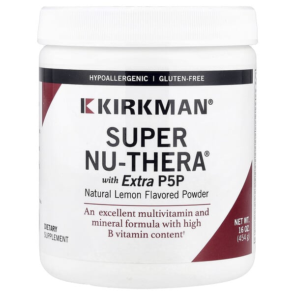 Super Nu-Thera® Powder With Extra P5P, Natural Lemon, 16 oz (454 gm)