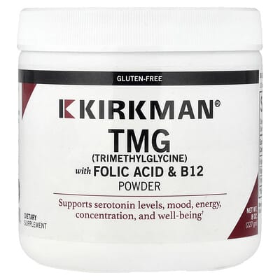 Kirkman Labs, TMG Powder with Folic Acid and B12, 8 oz (227 g)