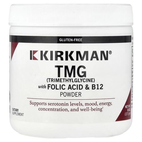 Kirkman Labs, 含葉酸和 B12 的 TMG 粉，8 盎司（227 克）