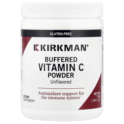 Kirkman Labs, Buffered Vitamin C Powder, Unflavored, 7 oz (198.5 g)