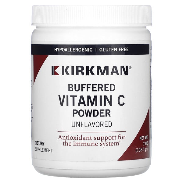 Kirkman Labs, 緩衝維生素 C 粉，原味，7 盎司（198.5 克）