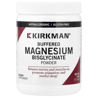 Kirkman Labs, Buffered Magnesium Bisglycinate Powder, 4 oz (113 gm)
