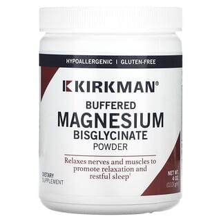 Kirkman Labs, Buffered Magnesium Bisglycinate Powder, 4 oz (113 gm)