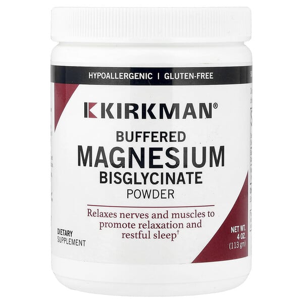 Kirkman Labs Buffered Magnesium Bisglycinate Powder, 4 oz (113 gm)