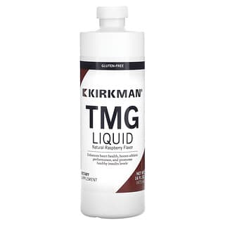 Kirkman Labs, TMGリキッド、天然ラズベリー味、473ml（16液量オンス）