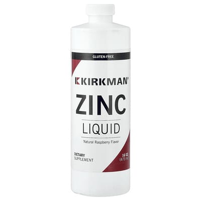 Kirkman Labs, Zinc Liquid, Natural Raspberry, 16 oz (473 ml)