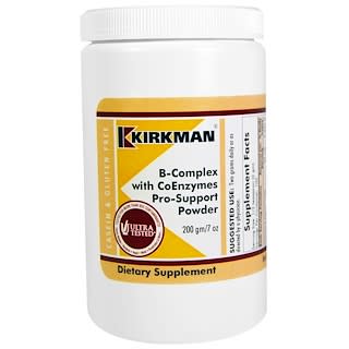 Kirkman Labs, Polvo de Complejo B con CoEnzimas de Soporte, 7 oz (200 g)