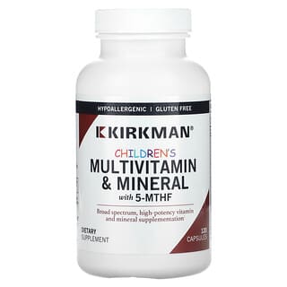Kirkman Labs, Children's Multivitamin & Mineral with 5-MTHF, 120 Capsules