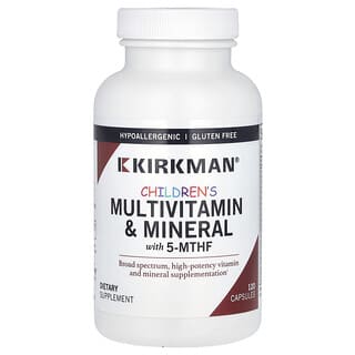 Kirkman Labs, 子ども用マルチビタミン＆ミネラル、5-MTHF配合、120粒