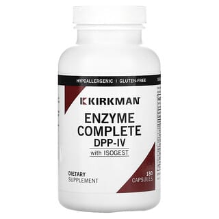 Kirkman Labs, Enzyme Complete DPP-IV With ISOGEST, Verdauungsenzyme, 180 Kapseln