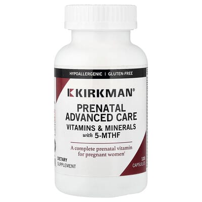 Kirkman Labs, Advanced Prenatal Care Vitamins, 120 Capsules