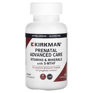 Kirkman Labs, 产前高级护理维生素，120 粒胶囊