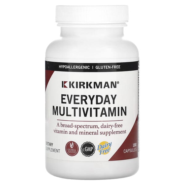 Kirkman Labs Everyday Multivitamin, 180 Capsules