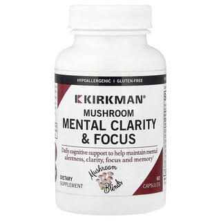 Kirkman Labs, Ciupercă, claritate mentală și concentrare, 60 de capsule