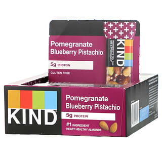KIND Bars, Pomegranate Blueberry Pistachio, 12 Bars, 1.4 oz (40 g) Each