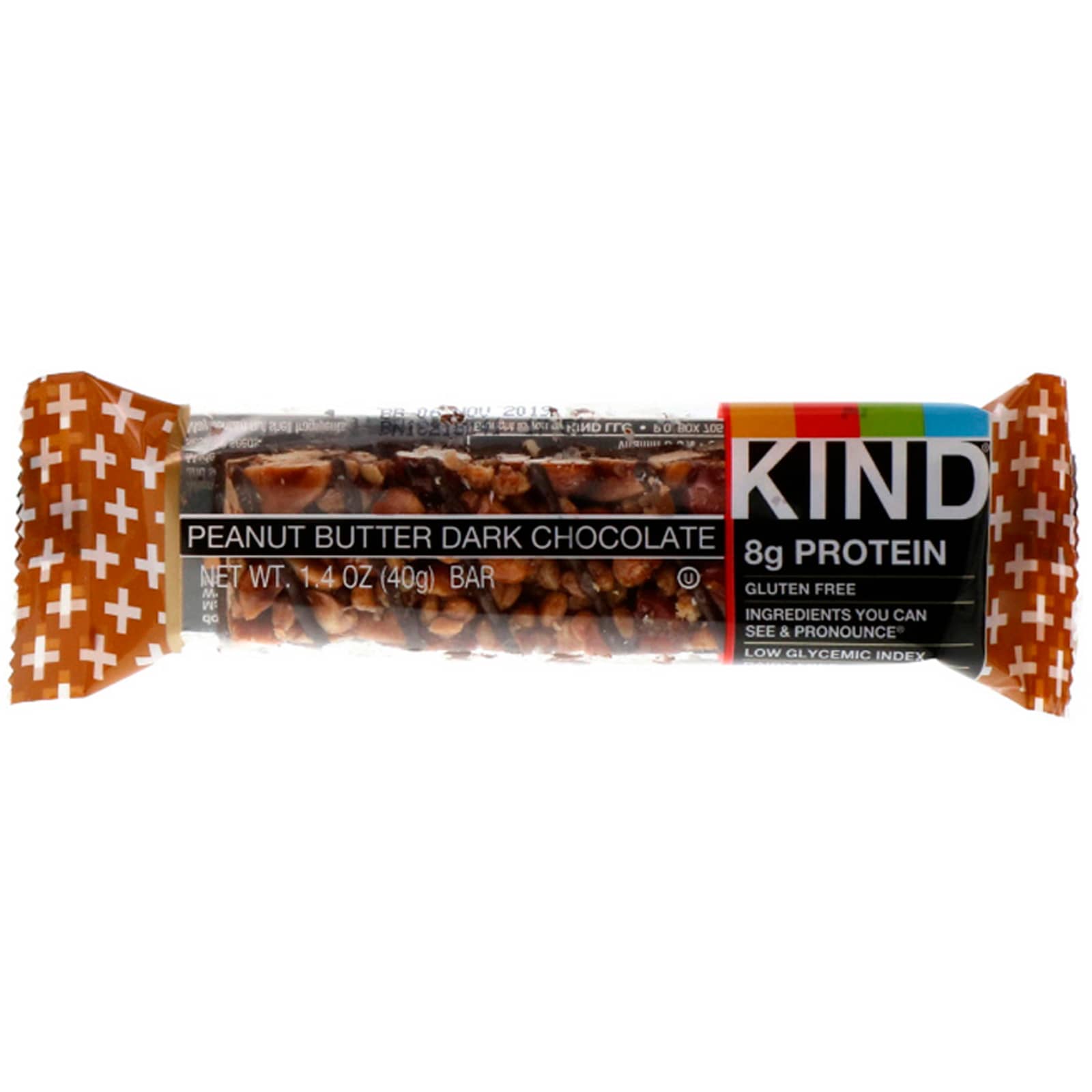 KIND Bars, Kind Plus, Peanut Butter Dark Chocolate Bar, 12 Bars, 1.4 oz