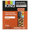 KIND Bars, Kind Plus，花生酱黑巧克力，12 根，每根 1.4 盎司（40 克）