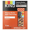 KIND Bars, KIND 플러스, 땅콩 버터 다크 초콜릿, 바 12개입, 각 40g(1.4 oz)