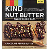 Nut Butter Filled Snack Bars, Chocolate Peanut Butter, 4 Bars, 1.3 oz (37 g) Each
