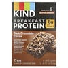KIND Bars, 브랙퍼스트 프로틴 바, 다크 초콜릿 코코아, 6팩, 개당 50g(1.76oz)