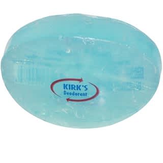 Kirk's, Deodorant Glycerin Bar, Premium Transparent, Blue, 4 oz (113 g)
