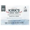 Kirk's, 100% 프리미엄 코코넛오일 순한 카스티야 비누, 오리지널 프레쉬 센트, 3개, 각 113g(4oz)