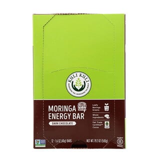 Kuli Kuli, Moringa Energy Bar, Dark Chocolate, 12 Bars, 1.6 oz (45 g) Each