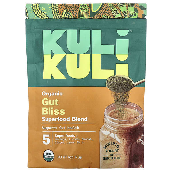 Kuli Kuli Organic Superfood Blend, Gut Bliss, 6 oz (170 g)