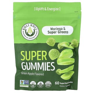 Kuli Kuli, Superfood Gummies, Moringa & Super Greens, Green Apple, 60 Superfood Gummies