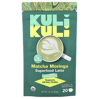 Kuli Kuli, Latte de superalimentos orgánicos, Matcha y moringa, 96,6 g (3,41 oz)