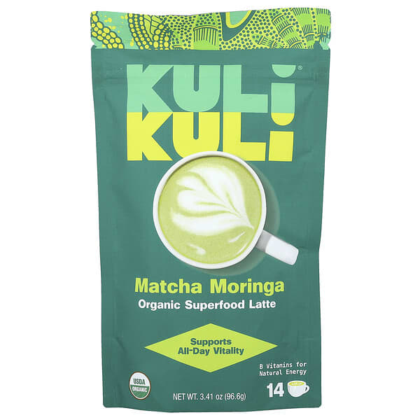 Organic Superfood Latte, Matcha Moringa, 3.41 oz (96.6 g)