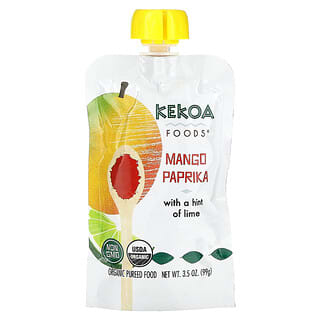 Kekoa, Aliments en purée biologiques, Mangue et paprika, 99 g