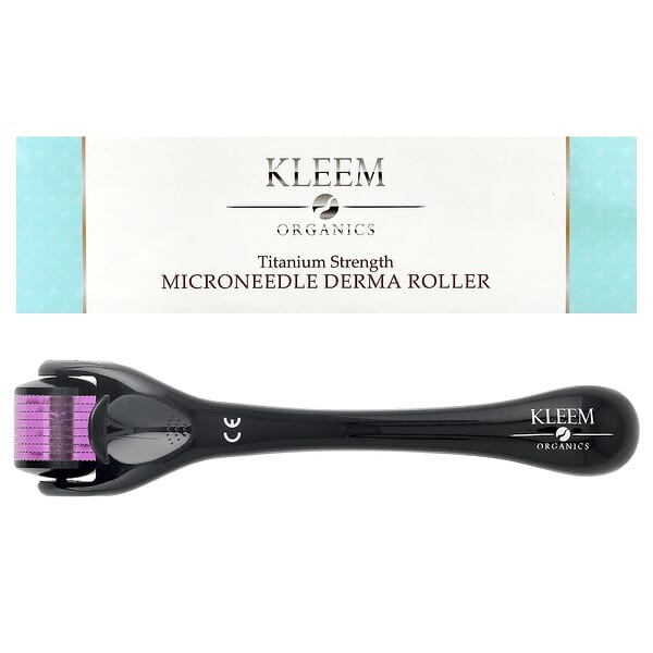 Kleem Organics, 마이크로니들 더마 롤러, 티타늄 강도, 1개