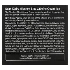 Dear, Klairs, Успокаивающий крем Midnight Blue, 1 унц. (30 мл)
