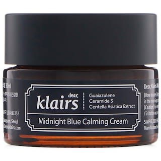 Dear, Klairs, Crème apaisante bleu nuit, 1 oz (30 ml)