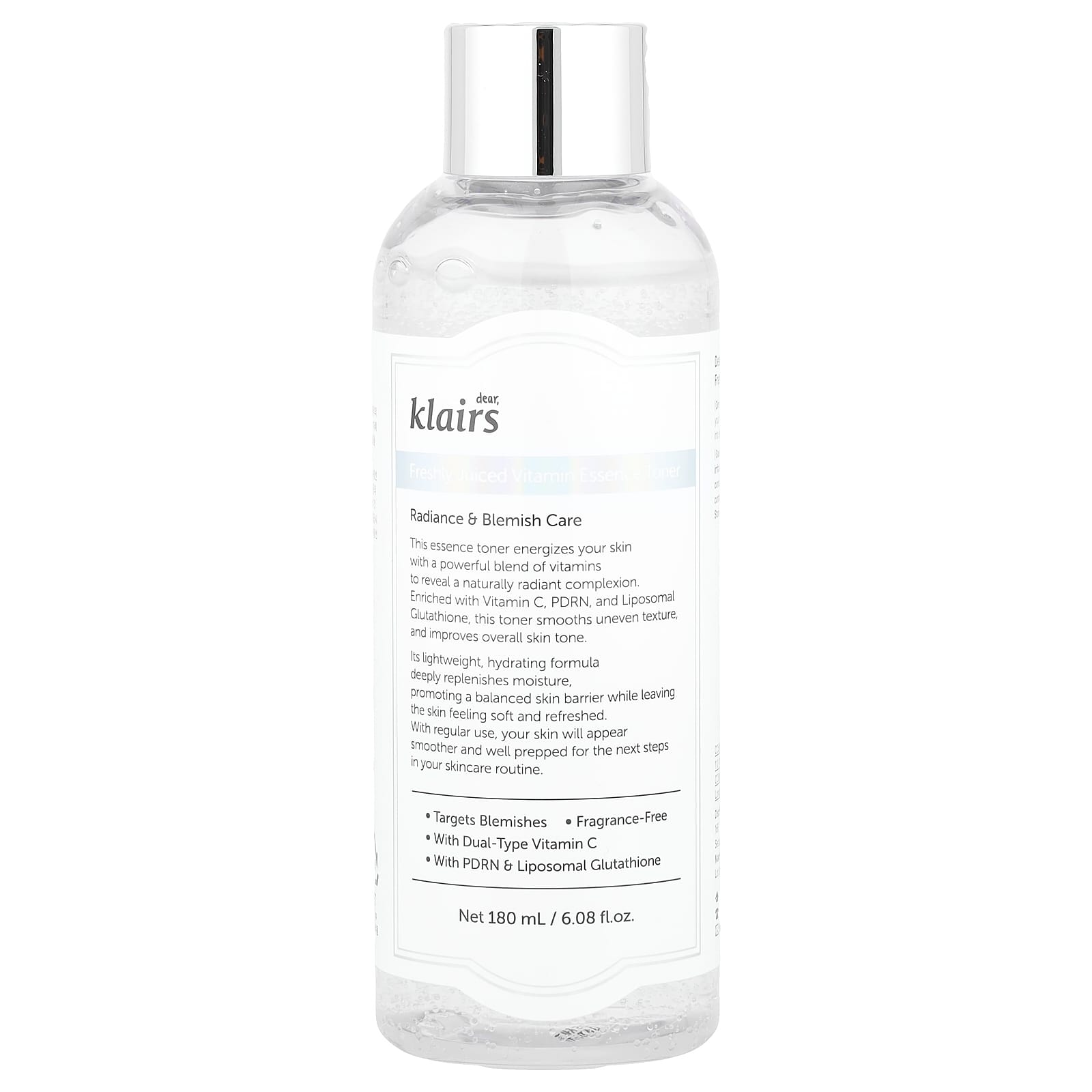 フレッシュリージュースド ビタミンエッセンストナー、180ml（6.08液量