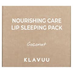 KLAVUU, Cuidado nutritivo, Paquete para dormir para los labios, Coco, 20 g (0,70 oz)