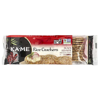 KA-ME, Rice Crackers, Black Sesame and Soy Sauce, 3.5 oz (100 g)