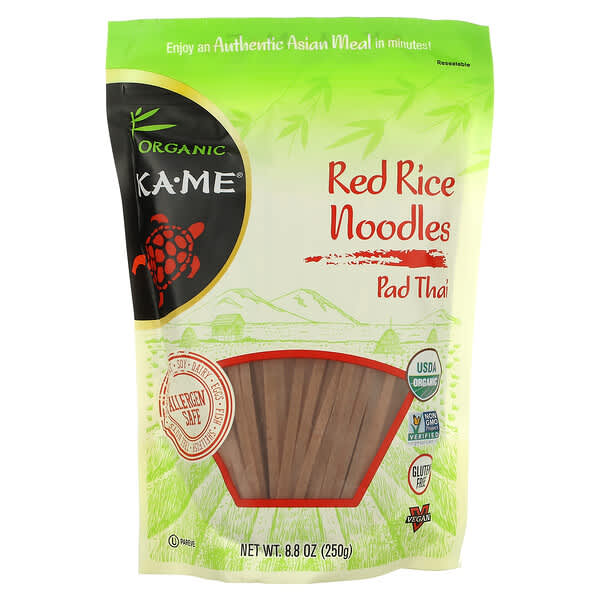 KA-ME, Organic, Red Rice Noodles, Pad Thai, 8.8 oz (250 g)